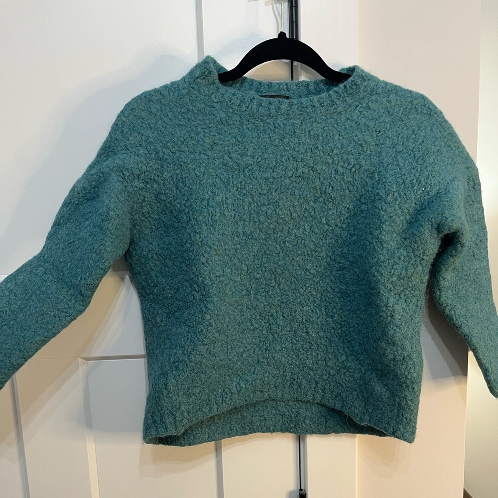 J Crew green sweater size S